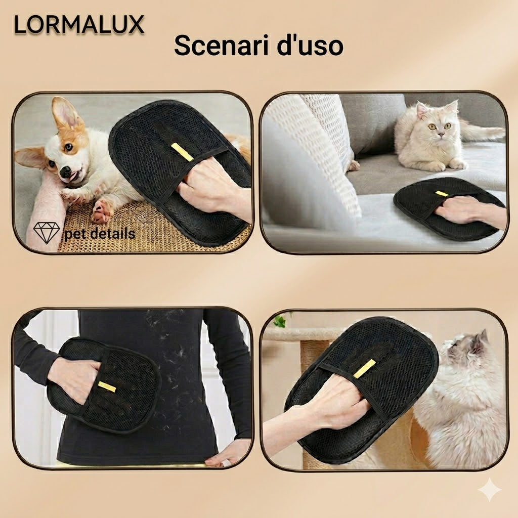 Lormalux™ GlossyPad - Pad Ergonomico Rimuovi Peli e Statica